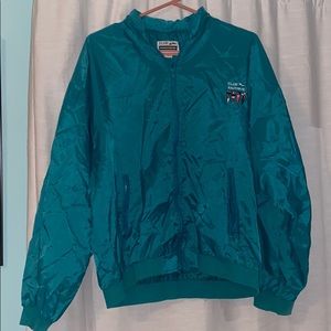 Thrifted Turquoise Wind Breaker
